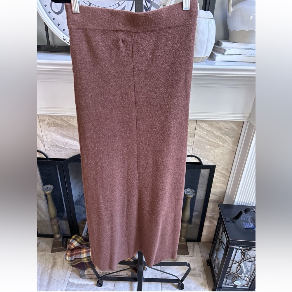 BNWT NANUSHKA $370 Ainsley Mock Wrap Midi Skirt Boucle Fabric in Nutmeg S - Picture 3 of 6